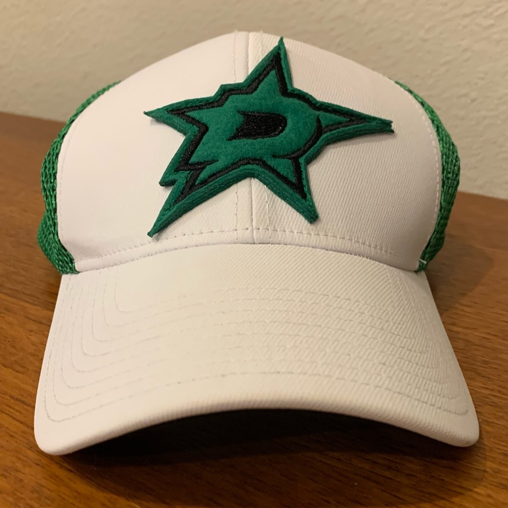 Dallas Stars Trucker Mesh Hat; Adidas- Authentic Headwear Collection- Adjustable